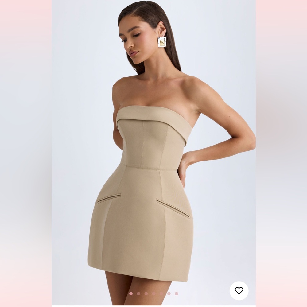 NWT TAIA Oh Polly tulip strapless mini dress XXS 0/00 NEW